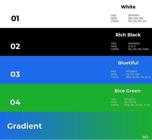 Logo color palette. More info on X/Twitter.